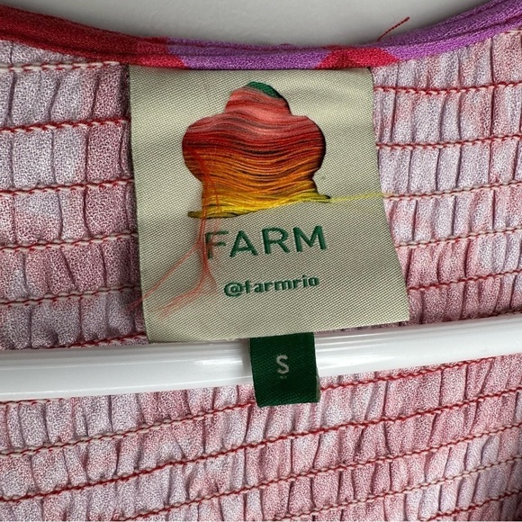 New Farm Rio Living Nature Dress Red Purple Long Sleeve Size S - Picture 6 of 16